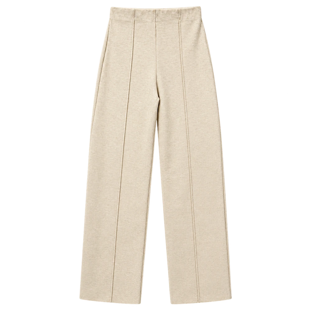Selanik Nervürlü Pantolon — Bej