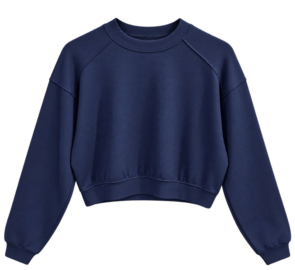 Oys Parçalı Basic Sweatshirt — Lacivert