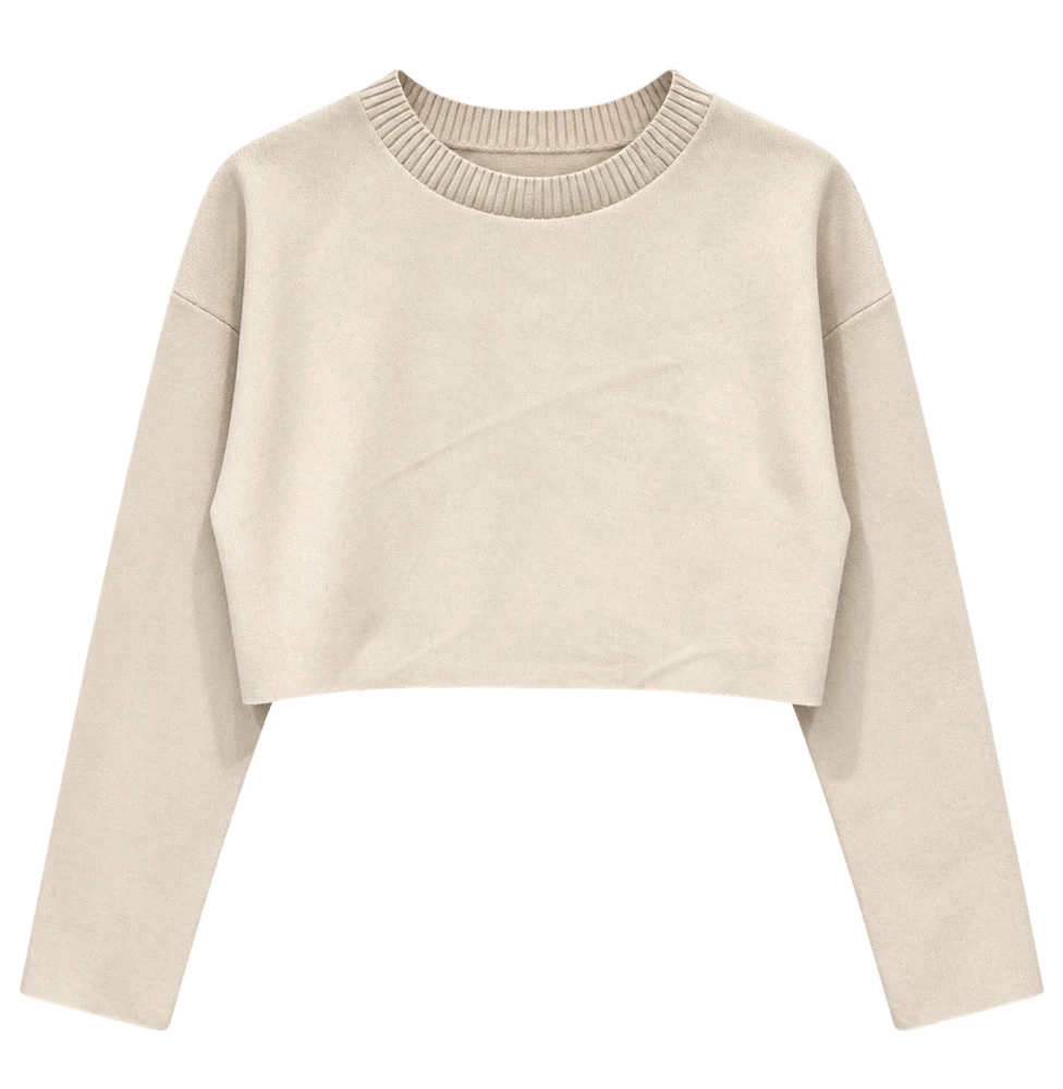 Selanik Crop — Bej