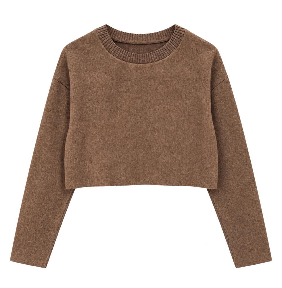 Selanik Crop — Kahverengi