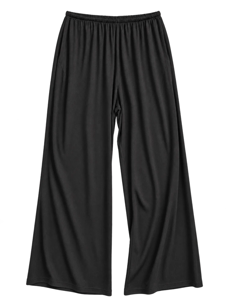 Dökümlü pantolon — Siyah