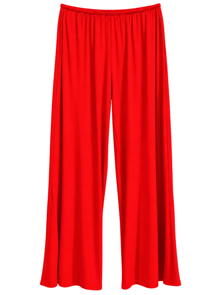 Dökümlü pantolon — Kırmızı