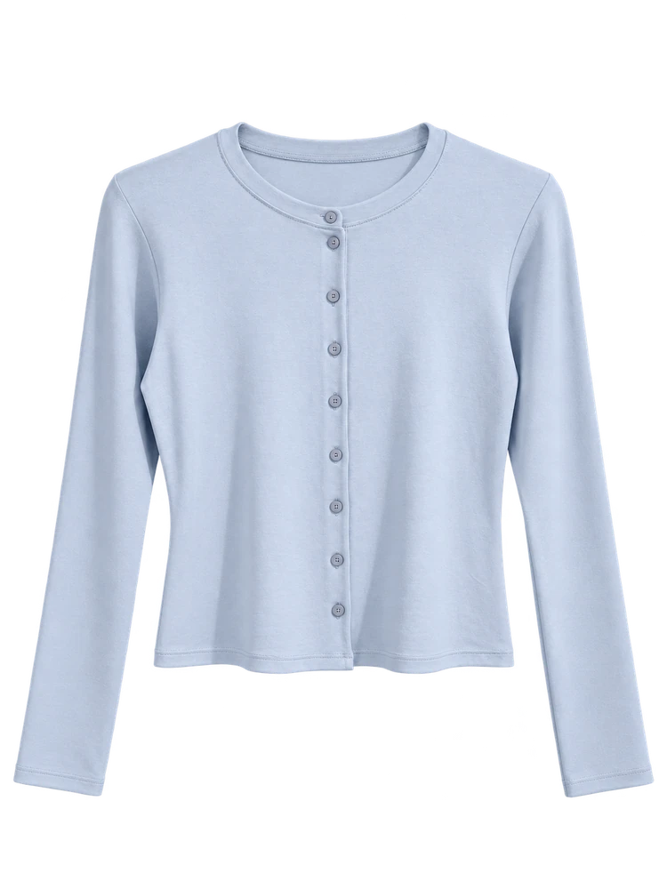 Düğmeli Modal Hırka Body
