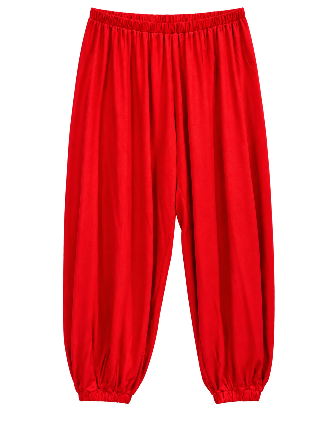 Dökümlü şalvar pantolon — Kırmızı