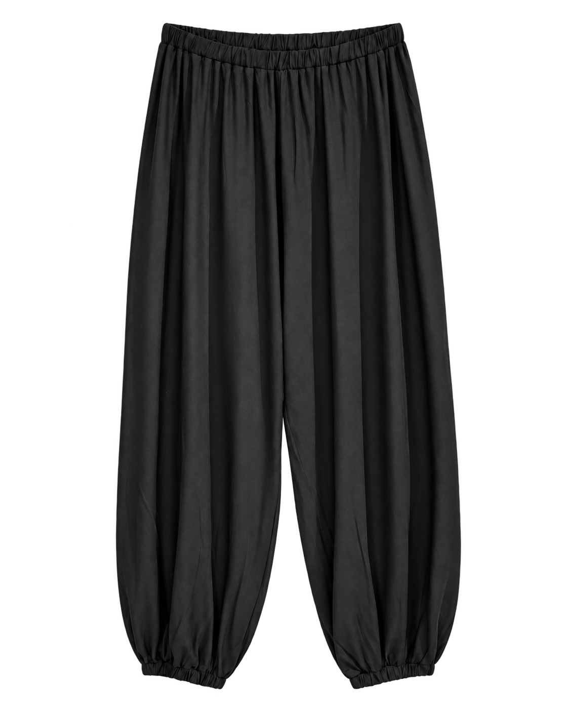 Dökümlü şalvar pantolon — Siyah