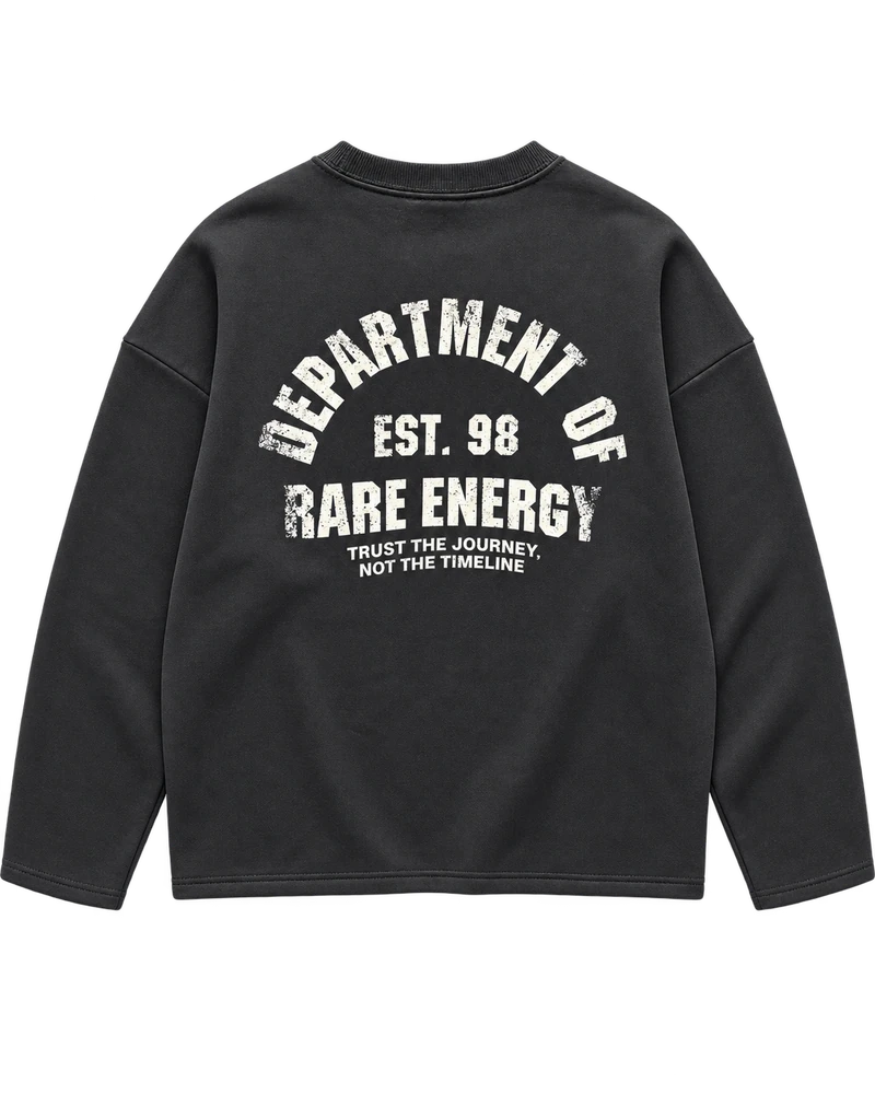 3 iplik department ön arka baskılı sweat