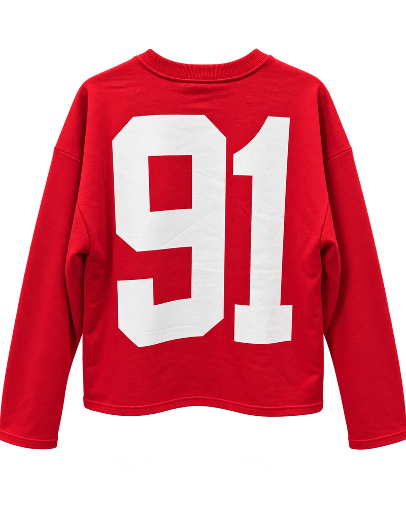 3 iplik ön arka baskılı 91 baskılı sweat