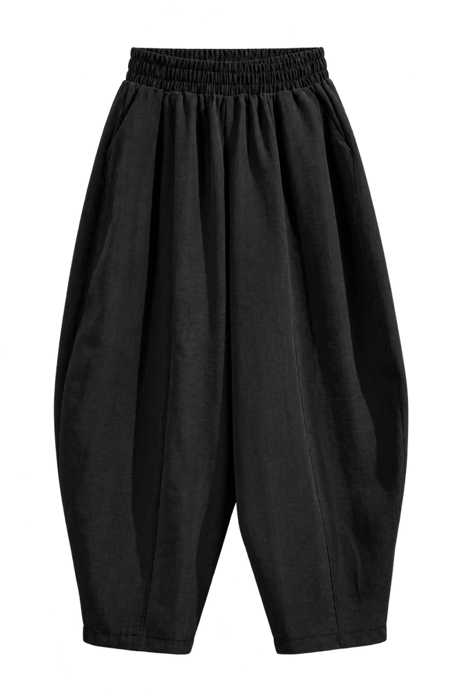 Mono Touch Parçalı Şalvar Pantolon — Siyah