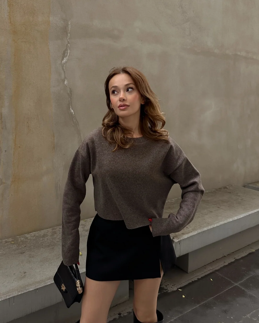 Selanik Crop — model üzerinde, 1. fotoğraf
