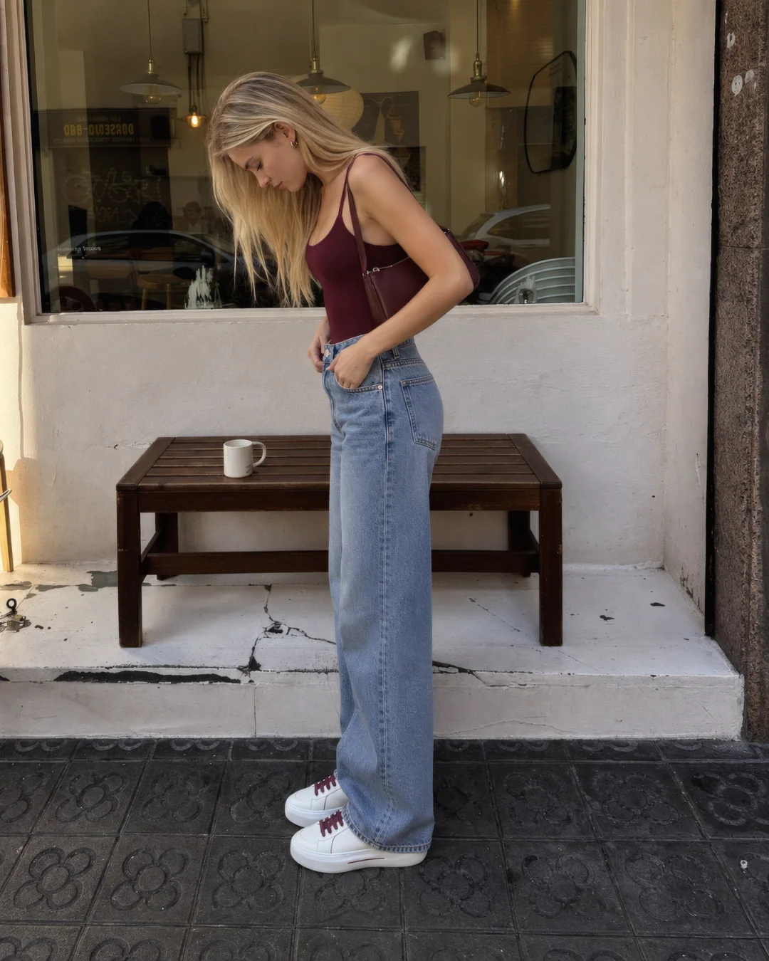 Poliamid Askılı Zıbın Atlet — model üzerinde, 2. fotoğraf
