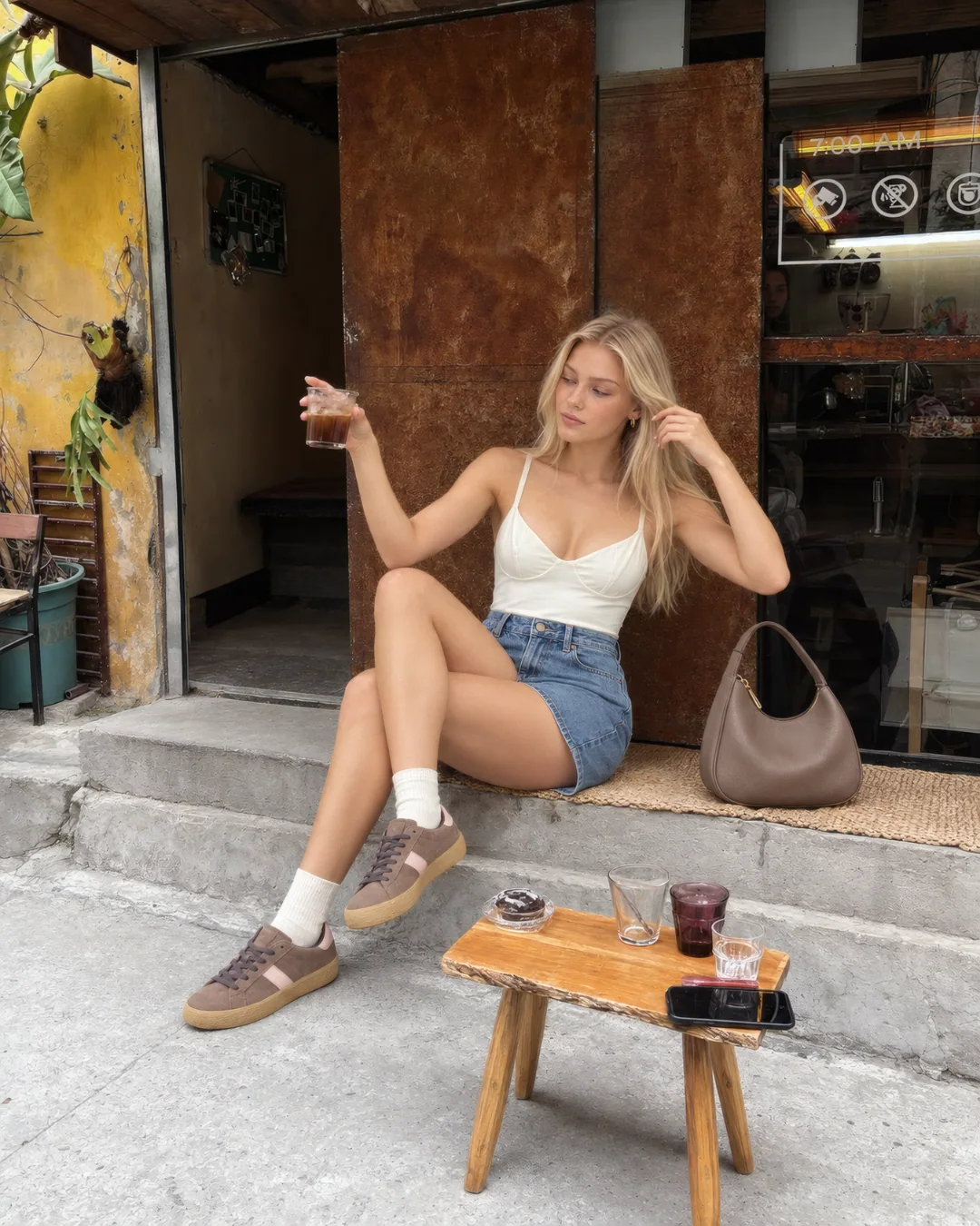 Poliamid Gloplu Zıbın Atlet — model üzerinde, 3. fotoğraf