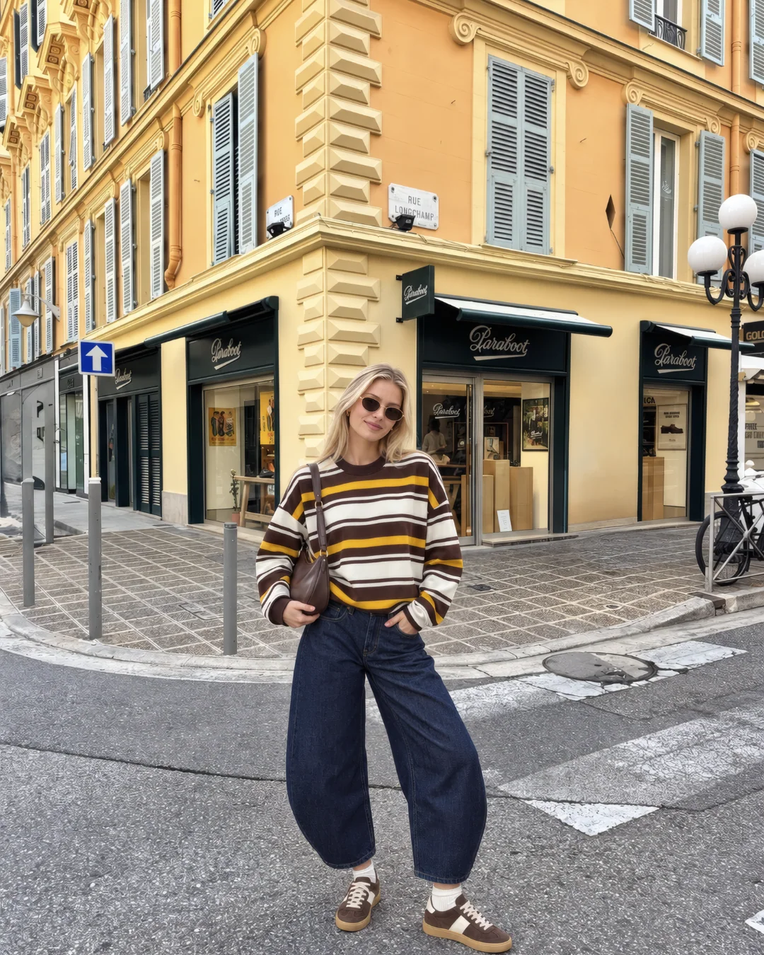 Çizgili Sweatshirt — model üzerinde, 14. fotoğraf