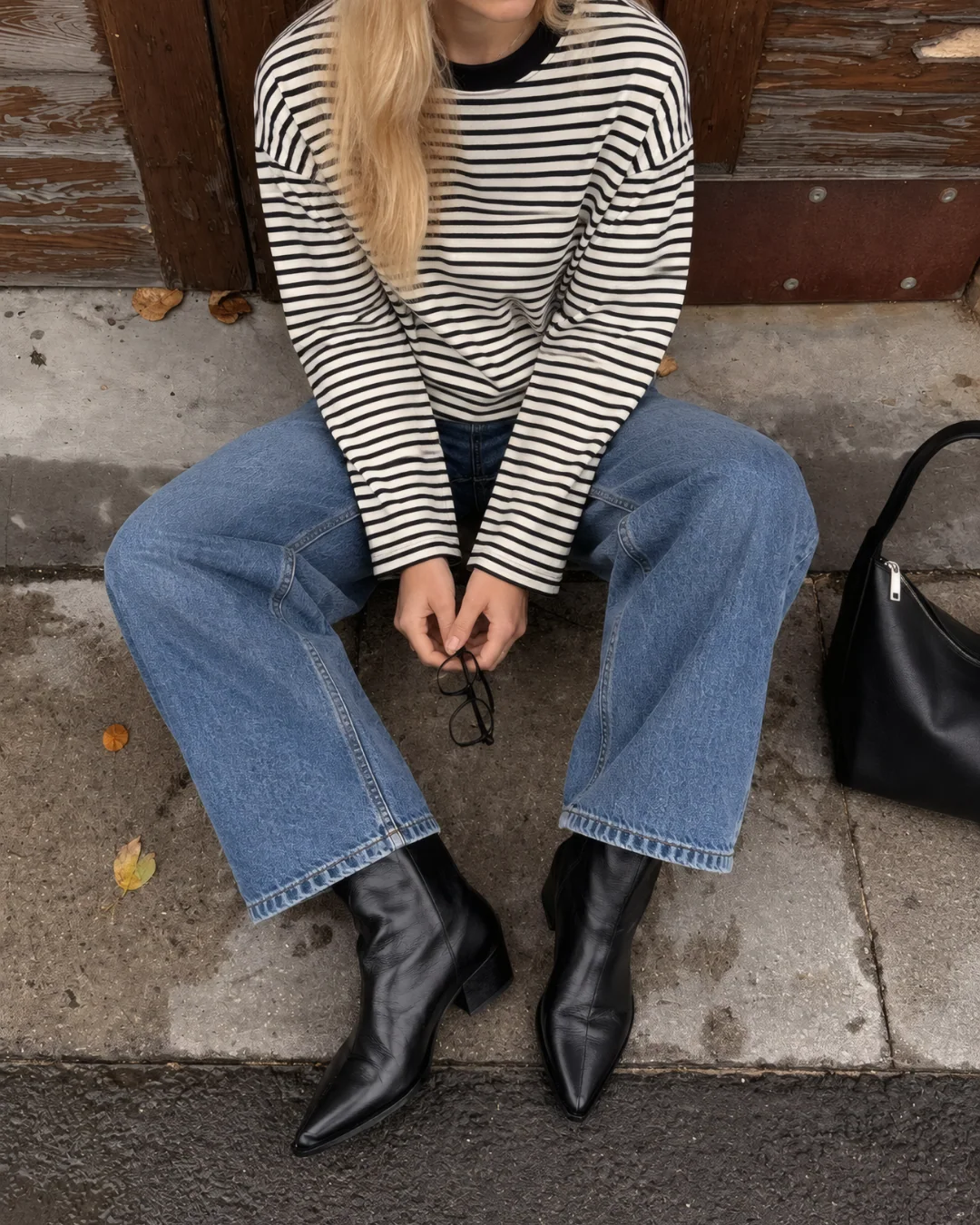Çizgili Sweatshirt — model üzerinde, 11. fotoğraf