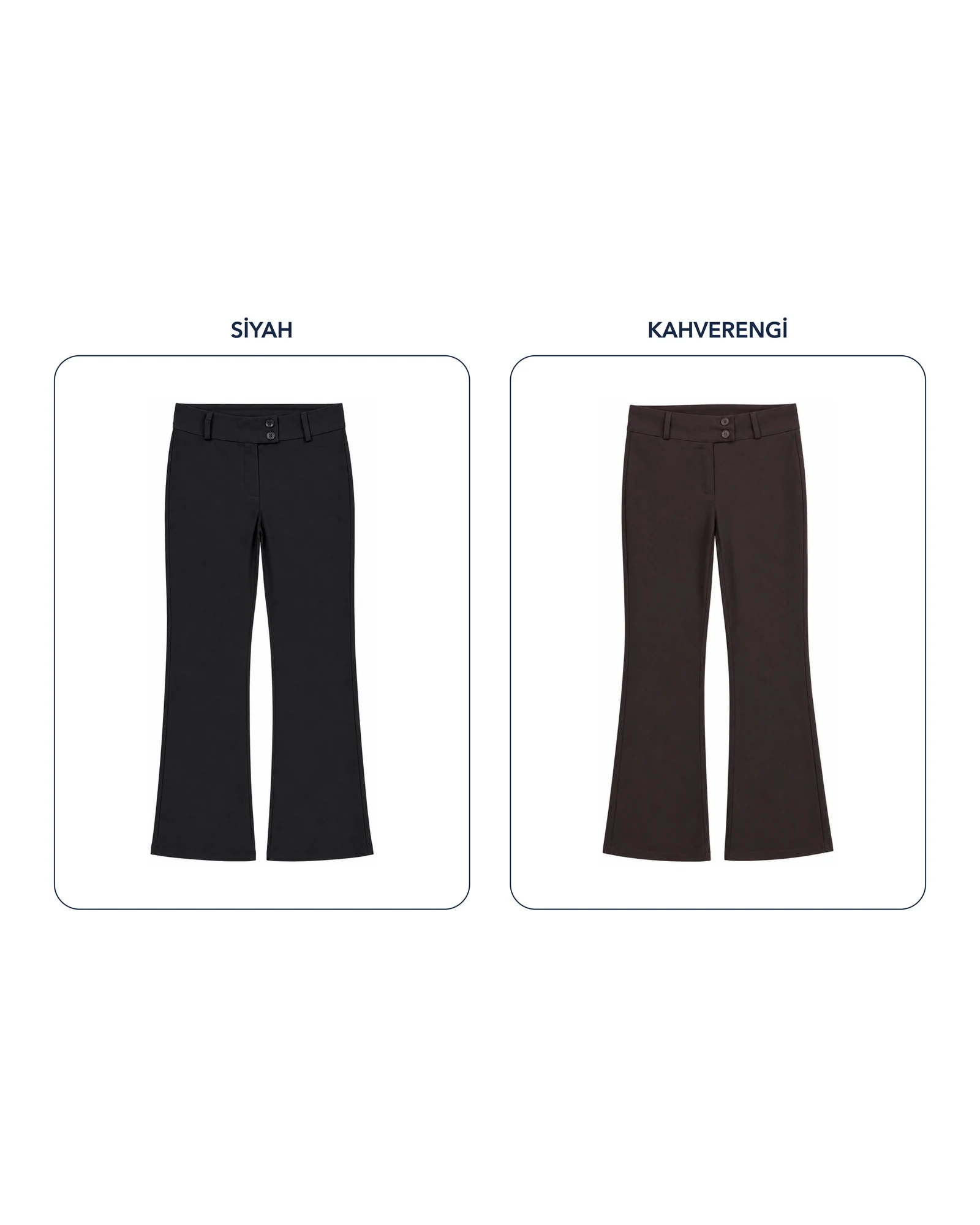 Arkası Fileto Kapaklı Pantolon GM renk kolajı